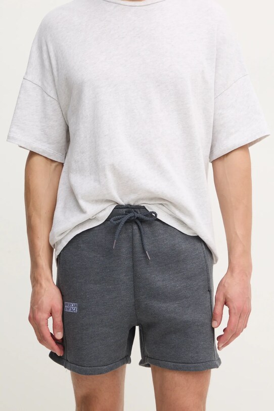 American Vintage szorty nadruk szary MDOV09AE25