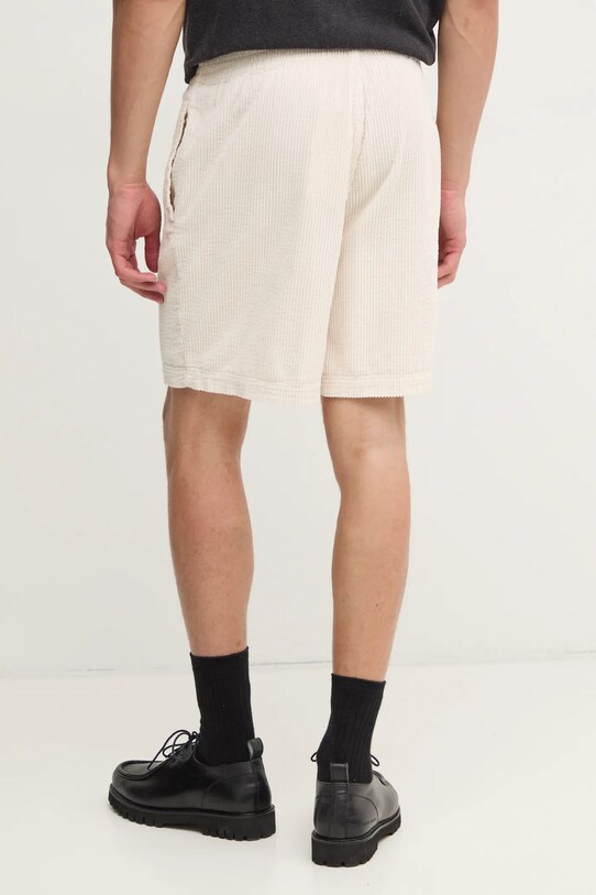 Îmbrăcăminte American Vintage pantaloni scurti din velur MPADO09BE25 bej