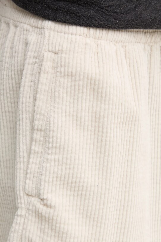 Manšestrové šortky American Vintage béžová MPADO09BE25