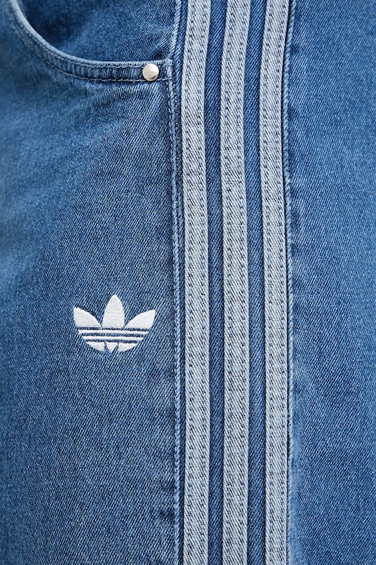 adidas Originals pantaloni scurți jeans Firebird albastru JC6235