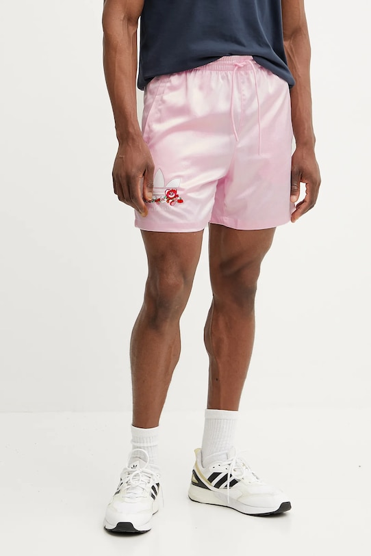 adidas Originals szorty SPRINTER SHORTS z elastanem różowy JP0990