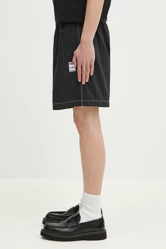 adidas Originals pantaloncini in cotone Wabash JP4491 nero SS25