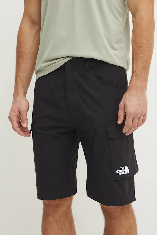 The North Face pantaloni scurți outdoor Exploration panza negru NF0A8BGGJK31