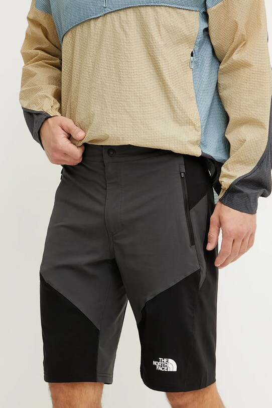 The North Face szorty outdoorowe Felik Slim wzorzyste szary NF0A825X4JK1