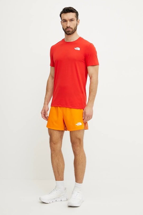 The North Face szorty sportowe Breeze NF0A892N58B1 pomarańczowy SS25