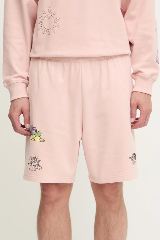 Pamučne kratke hlače The North Face Mountain Cleanup pamuk narančasta NF0A8C2XLK61