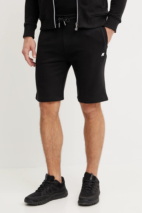 Šortky K-Way pletenina čierna K1151SW