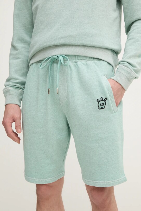 Бавовняні шорти ZADIG&VOLTAIRE бірюзовий JMBS00005.24W.305