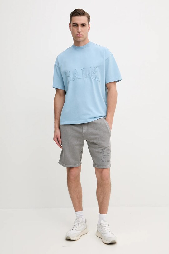 ZADIG&VOLTAIRE pantaloni scurți din bumbac JMBS01013.29 gri SS25