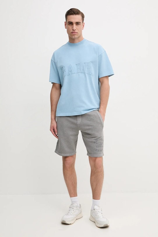 Bavlněné šortky ZADIG&VOLTAIRE JMBS01013.29 šedá SS25