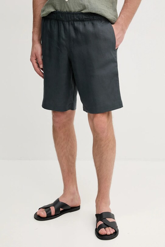 ZADIG&VOLTAIRE pantaloni scurți din in in gri WMBS01061.310
