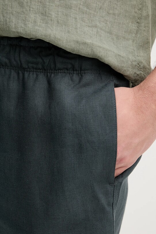 ZADIG&VOLTAIRE pantaloni scurți din in gri WMBS01061.310