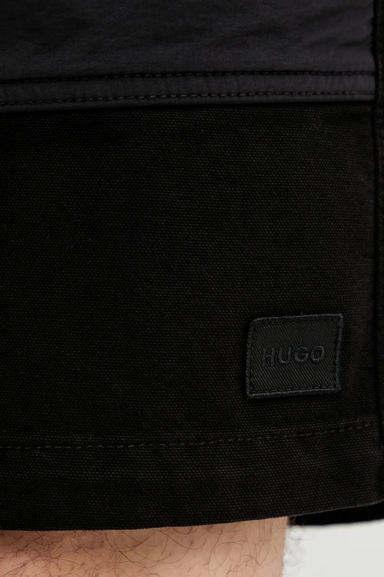 HUGO pamut rövidnadrág fekete 50534655