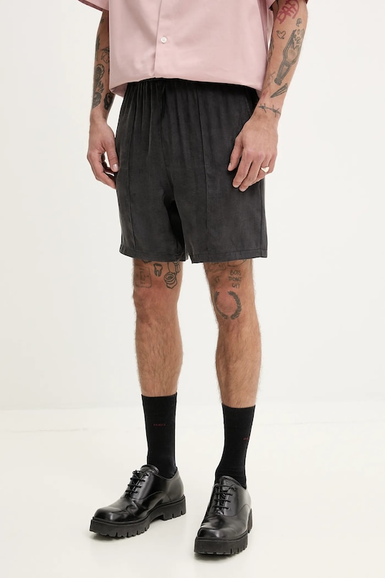 HUGO pantaloni scurți panza negru 50546181