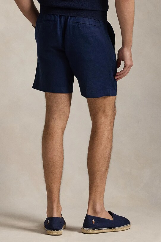 Odzież Polo Ralph Lauren szorty lniane 710958586 granatowy