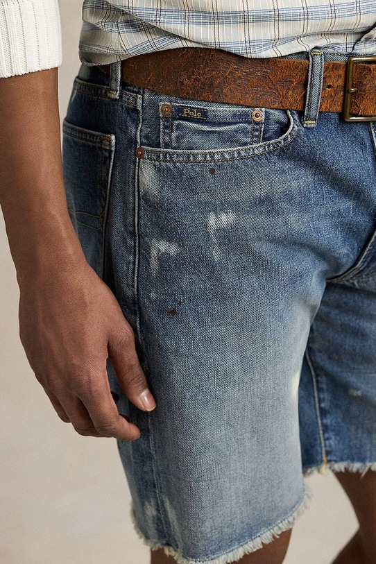 Pamučne traper kratke hlače Polo Ralph Lauren plava 710963278