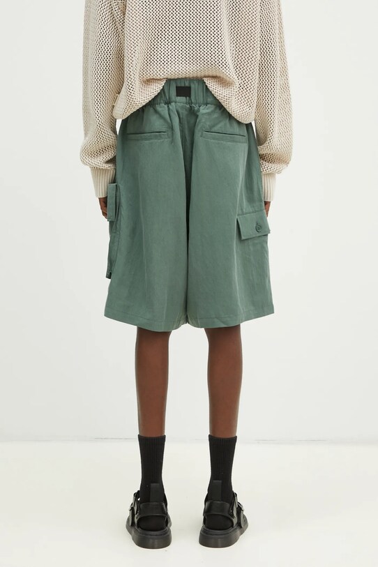 Одежда Шорты Y-3 Washed Twill Shorts JM3206 зелёный