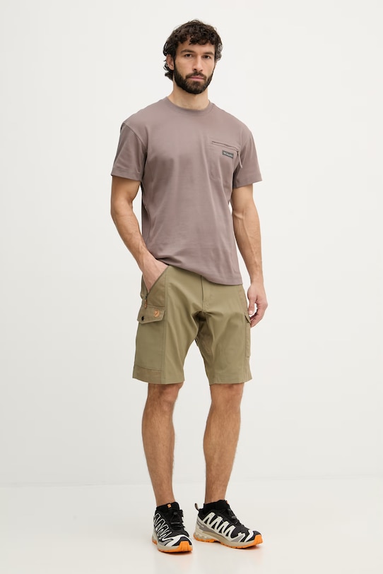 Fjallraven trekingové šortky pánské Abisko F82833 zelená SS26