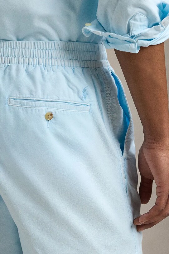 Bavlnené šortky Polo Ralph Lauren Flat Front modrá 710958587