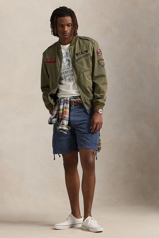 Бавовняні шорти Polo Ralph Lauren Cargo бавовна темно-синій 710963362