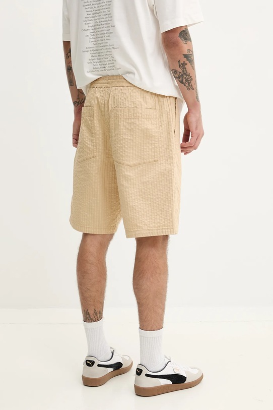 HUGO pantaloni scurti din bumbac 50534661 bej SS25