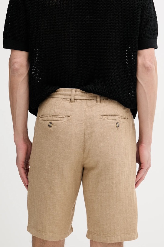 Oblečenie Šortky s prímesou ľanu Lindbergh 30.505020.SAND béžová