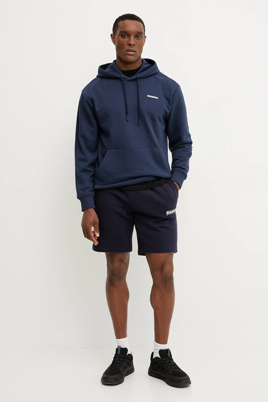Napapijri pantaloni scurți din bumbac N-Gori NP0A4IBQ1761 bleumarin SS25