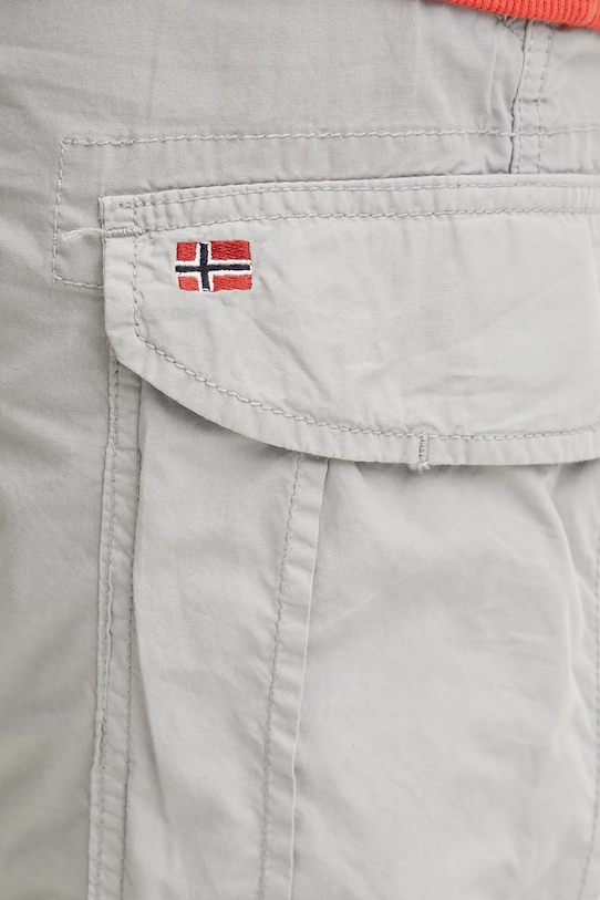 Napapijri szorty bawełniane Noto 2.0 szary NP0A4HOQH621