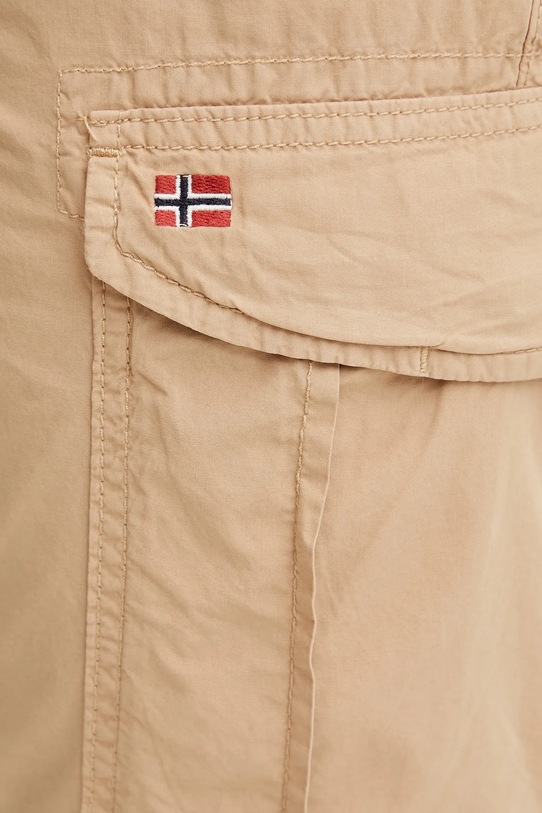 Бавовняні шорти Napapijri Noto 2.0 бежевий NP0A4HOQN1Q1