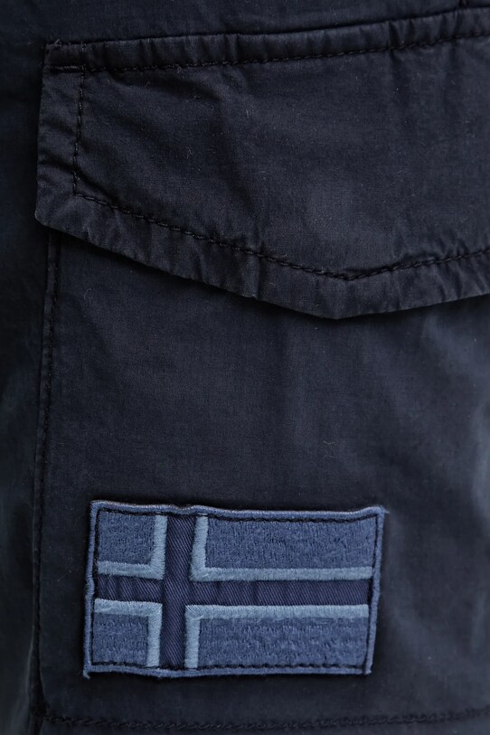 Napapijri pantaloni scurți N-Horton bleumarin NP0A4HOS1761