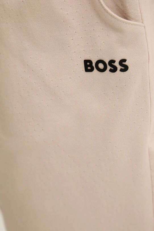 BOSS Green szorty bawełniane beżowy 50539208