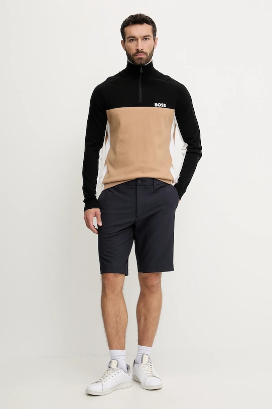 BOSS Green pantaloni scurți 50540337 bleumarin SS25