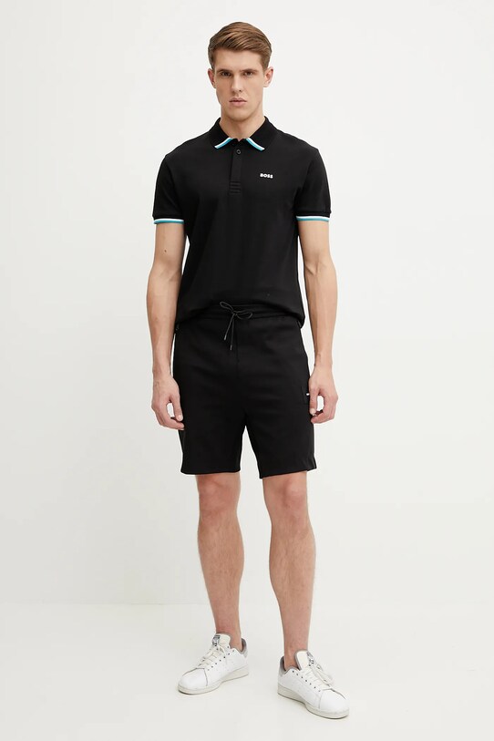 BOSS Green pantaloni scurti 50537199 negru SS25