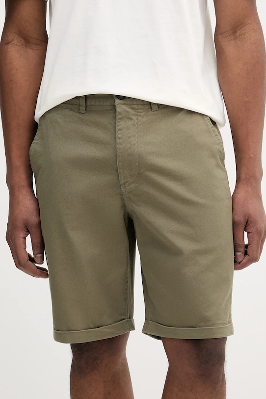 Šortky Barbour Washed Twill Chino Short s elastanom zelená MST0053