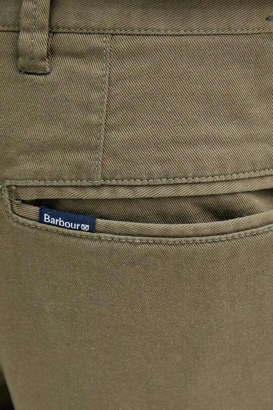 Barbour pantaloni scurți Washed Twill Chino Short verde MST0053