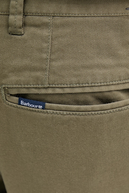 Šortky Barbour Washed Twill Chino Short zelená MST0053
