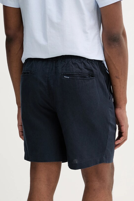 Îmbrăcăminte Barbour pantaloni scurți din in Cotton Linen Relaxed Short MST0056 bleumarin