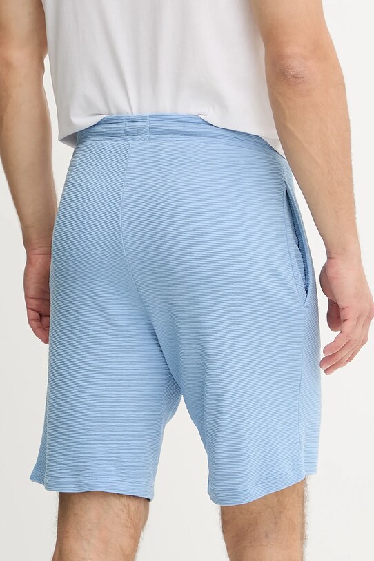 BOSS szorty lounge Rib Shorts 50509326 niebieski SS25