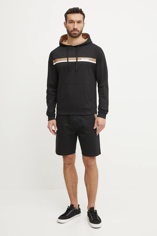 BOSS pantaloni scurți din bumbac 50540630 negru SS25