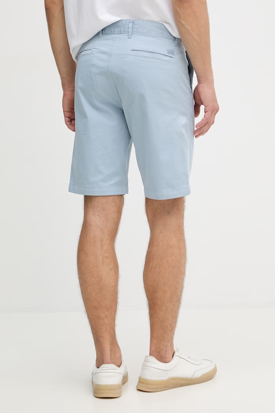 Oblečení BOSS Orange chino šortky pánské bavlněné s elastanem 50536723 modrá