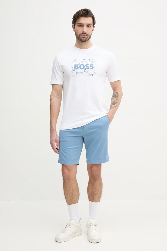 BOSS Orange pantaloni scurti 50536723 albastru SS25