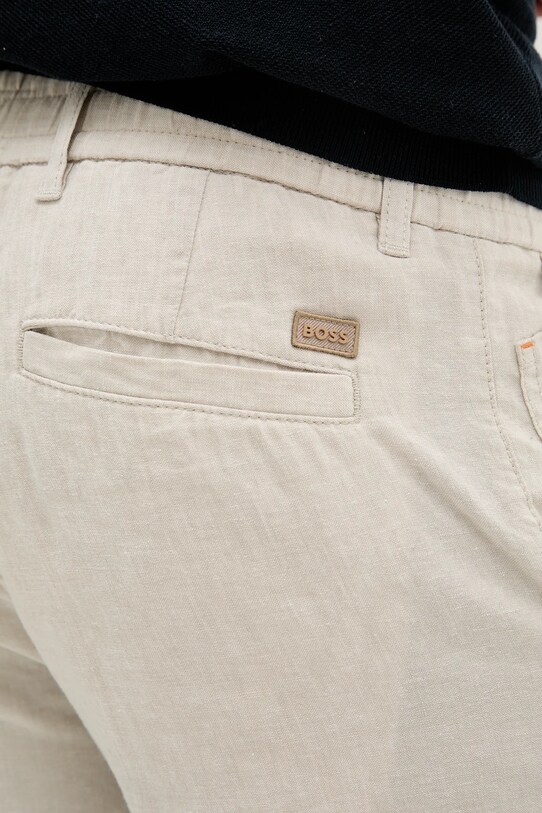 BOSS Orange pantaloni scurti din in bej 50536863