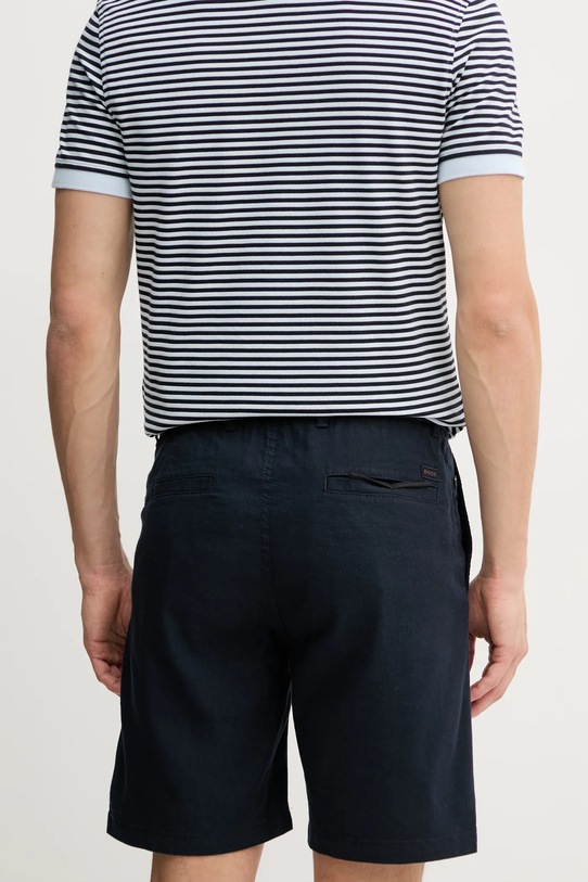 Одяг Лляні шорти BOSS Orange 50536863 темно-синій