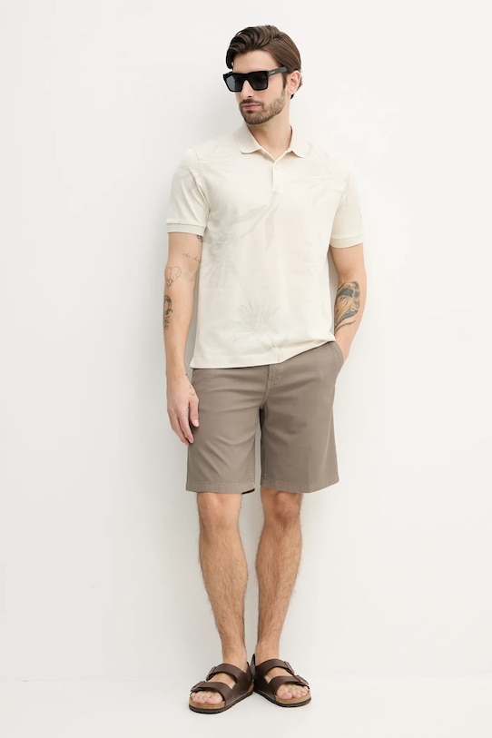 BOSS Orange szorty 50536864 brązowy SS25