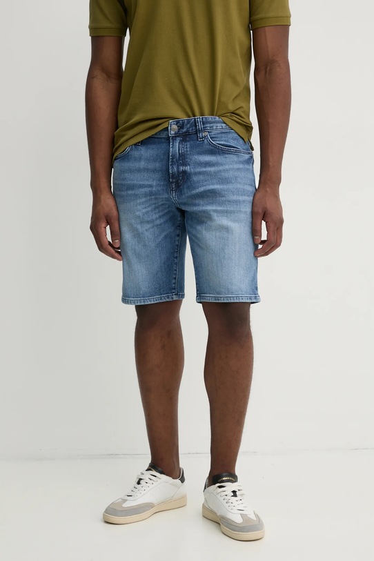 BOSS Orange pantaloni scurți jeans jeans albastru 50537787