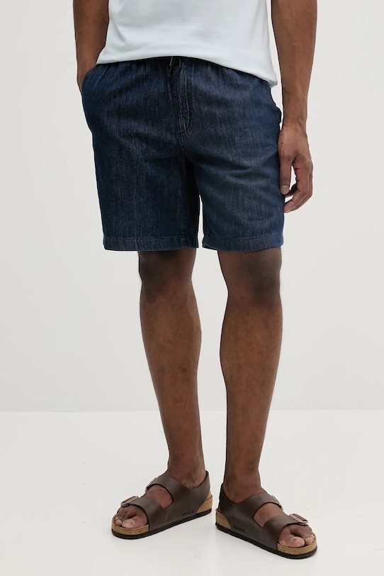 BOSS Orange pantaloni scurți jeans jeans bleumarin 50537789