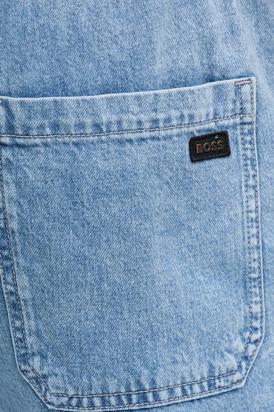 BOSS Orange szorty jeansowe 50537804 niebieski