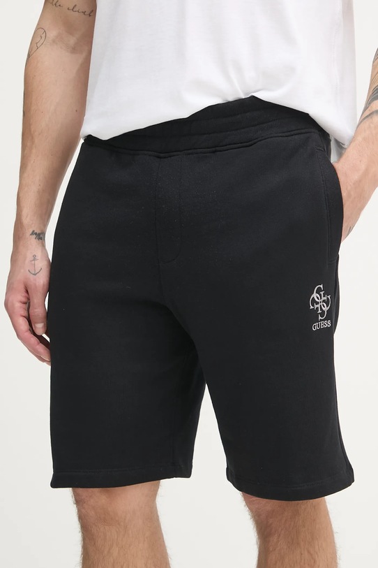 Шорти Guess CLOVIS трикотаж чорний M5GD10.KCN01