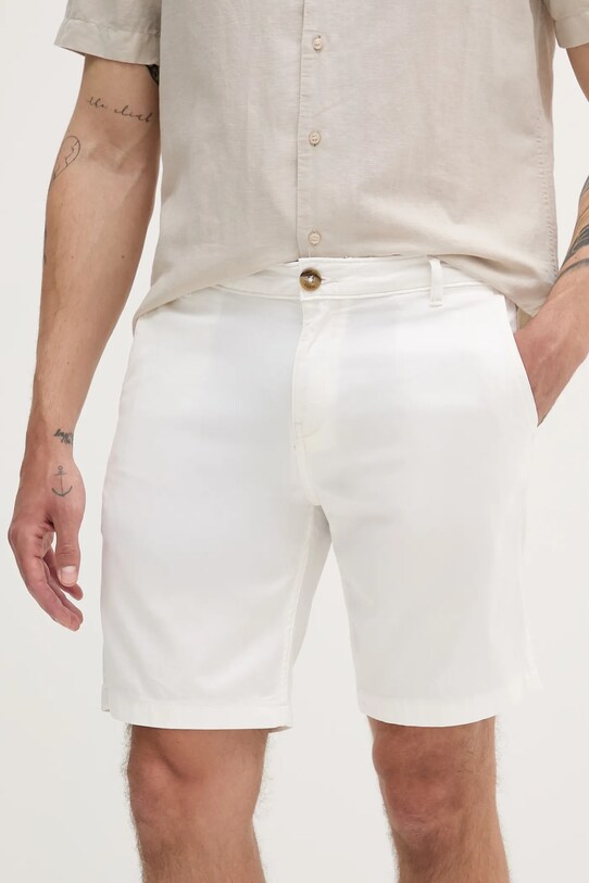 Guess pantaloni scurți ANGELS panza alb M5GD13.WH4BA
