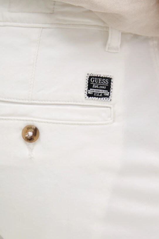 Guess pantaloni scurți ANGELS alb M5GD13.WH4BA